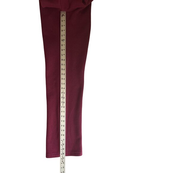 Tek Gear Ultrasoft Fleece Burgundy Pants Small Athleisure Workout Wear - Picture 6 of 6